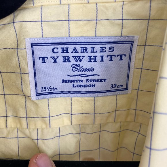 Charles Tyrwhitt | Size 15.5 Yellow Button Down - Picture 3 of 5